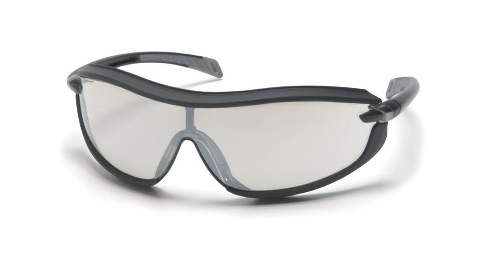 Pyramex XS3 Safety Glasses - Indoor/Outdoor Mirror Anti-Fog Lens, Black Frame SB4680ST