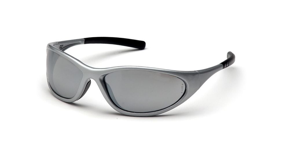 Pyramex Zone II Safety Eyewear - Silver Mirror Lens, Silver Frame SS3370E