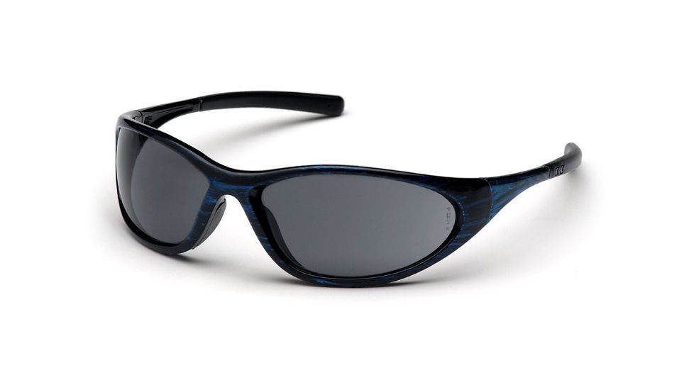 Pyramex Zone II Safety Glasses - Gray Lens, Blue Wood Frame SBW3320E