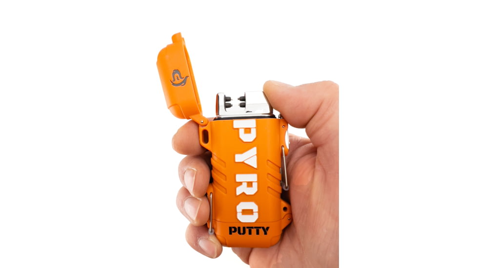 Pyro Putty Elite Dual Arch Rechargeable Lighter, Blaze Orange, PPARC2