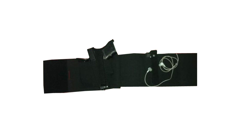 Python Holsters Large Concealment Holster 'Belly Band", Black, 39in. long.  Fits small and medium autos. CHB L