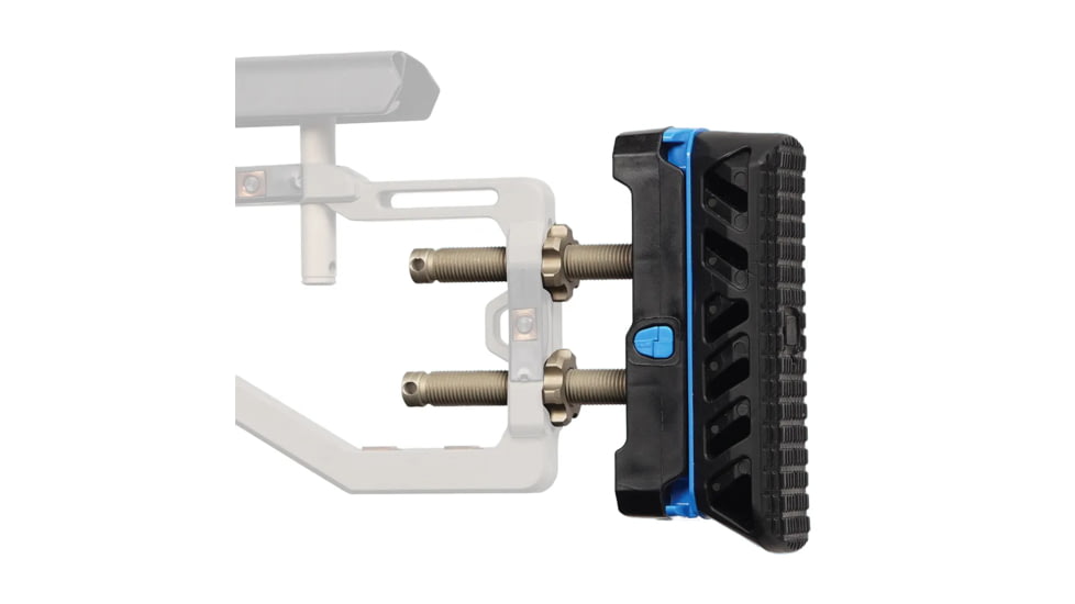 Q Assembly Firm Butt Pad, Fix, Black/Blue, ACC-FIX-HARDASS