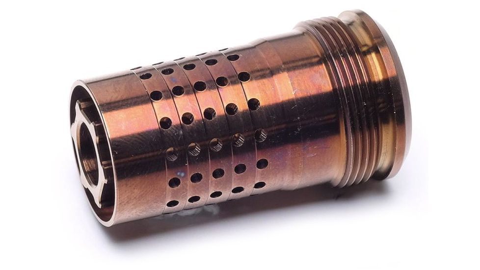 Q Cherry Bomb Muzzle Brake/Suppressor Adapter, 7.62 Bore, 1/2x28, CB-1/2-28