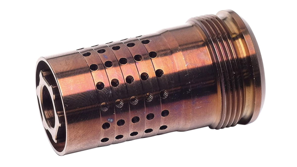 Q Cherry Bomb Muzzle Brake/Suppressor Adapter, .30 Caliber, 5/8-24,TPI Copper, CB-5/8-24