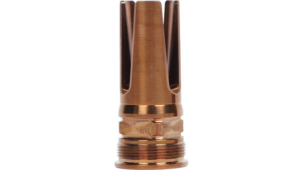 Q Flash Hider Muzzle Device, 8.6BLK, 5/8-24, Copper, ACC-FH-5/8-24-8.6