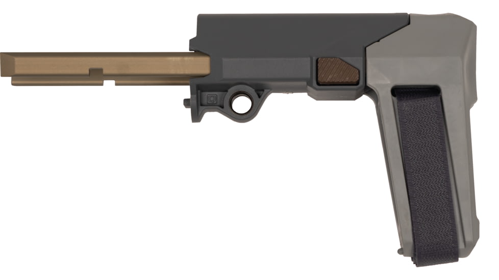 Q Honey Badger Pistol Brace, Gray, ACC-HB-BRACE-ASSEMBLY