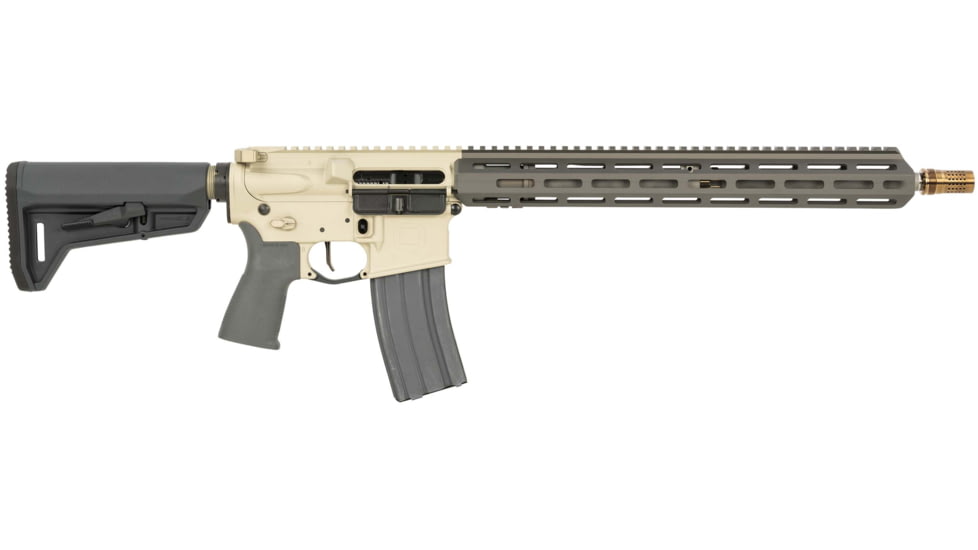 Q LLC. Sugar Weasel Semi-Auto Rifle, 5.56x45mm NATO, 16 in barrel, 1-7 Twist, Cherry Bomb Muzzle Brake, 30 Rounds, SW55616INRIFLE-FRRMPG
