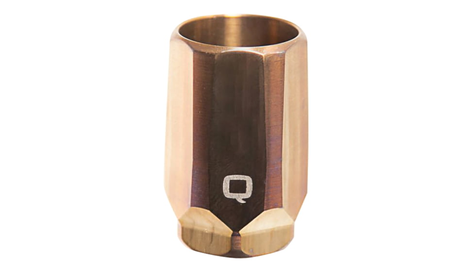 Q Whistle Tip Blast Mitigation Device, QD, Copper, 1.85 L, 1.16, Copper, WHISTLE-TIP