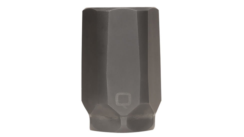 Q WHISTLETIPPVD Whistle Tip Blast Mitigation Device QD, Black PVD, 1.85 L,
