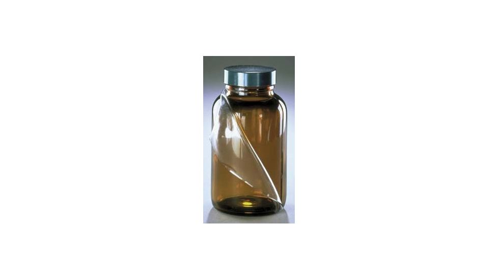 Qorpak Safety-Coated Bottles, Qorpak 7720TW Amber Boston Round Bottles