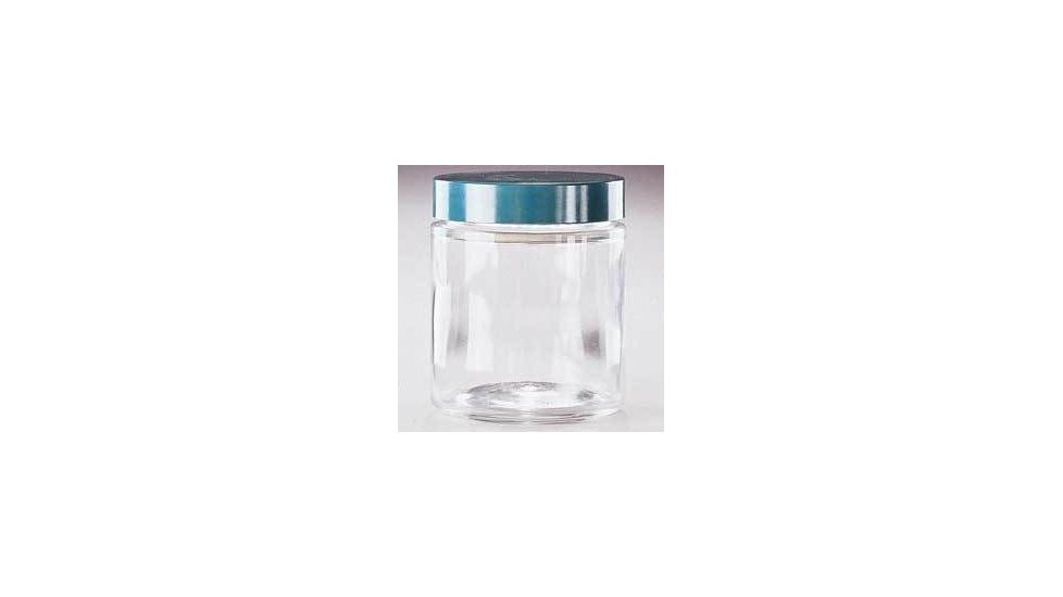 Qorpak Straight-Sided Rounds, Wide Mouth, Qorpak 7946 With Fluoropolymer Resin-Lined Green Thermoset Cap