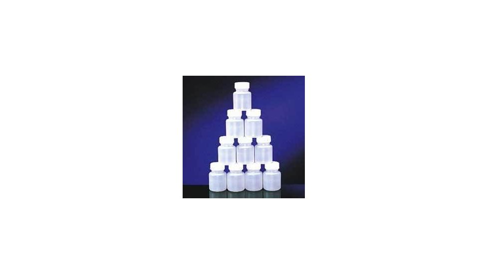 Qorpak Round Bottles, High-Density Polyethylene, Wide Mouth 7352G