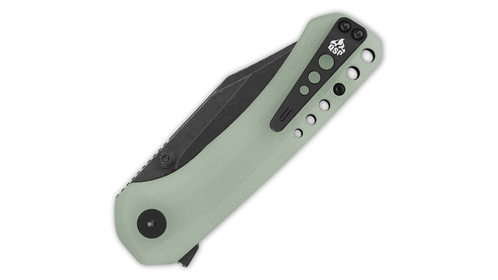 QSP Knife Kestrel Linerlock Jade G10 QS145B2