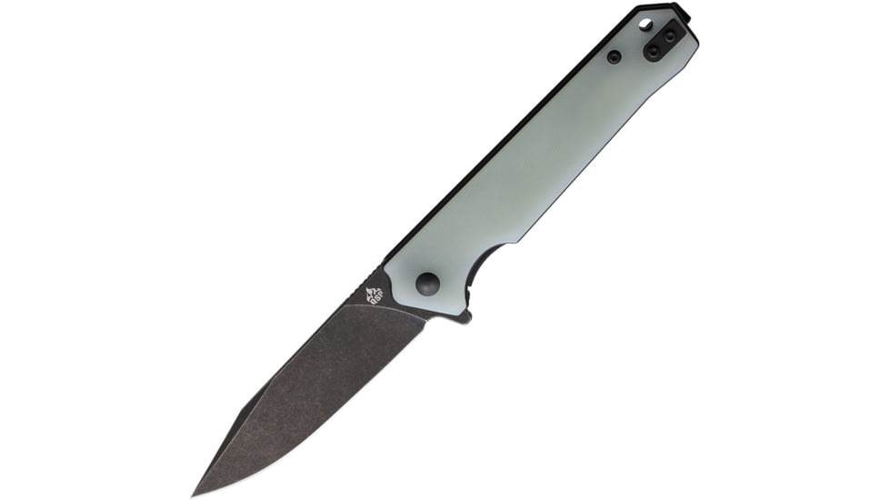 QSP Knife Mamba Linerlock Jade Black Folding Knife, QS111J2