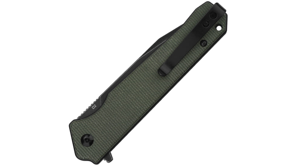 QSP Knife Mamba Linerlock Micarta Green QS111I2