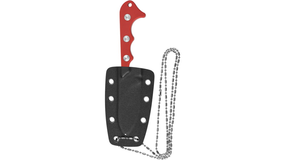 QSP Knife Neckmuk Neck Knife Red