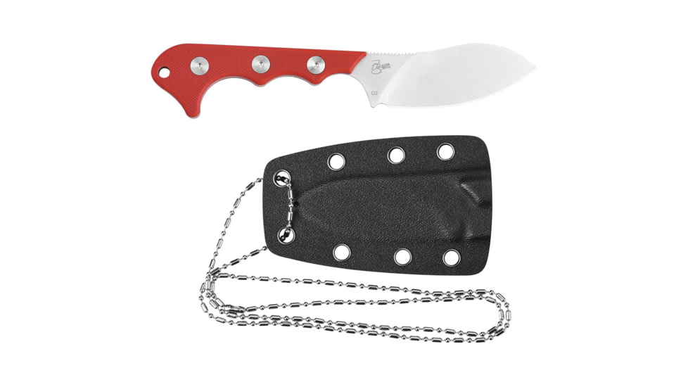QSP Knife Neckmuk Neck Knife Red