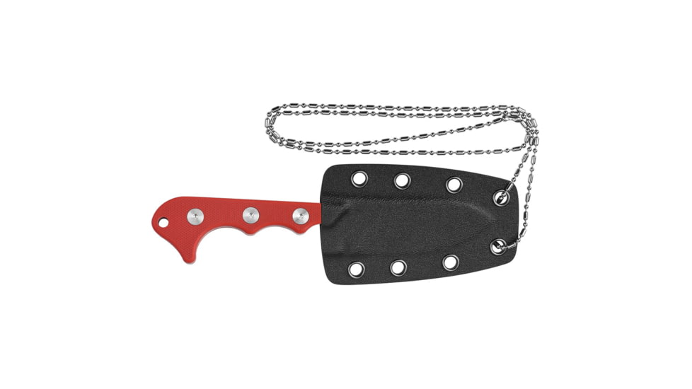 QSP Knife Neckmuk Neck Knife Red