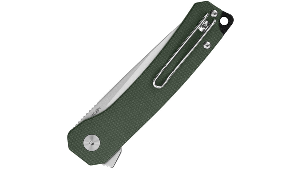 QSP Knife Osprey Linerlock Green Micarta