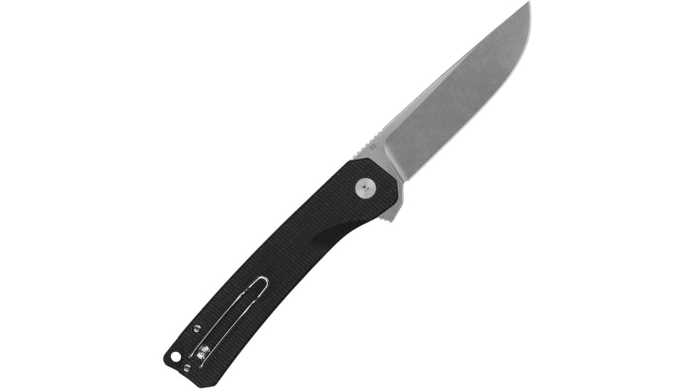 QSP Knife Osprey XL Button Lock Black
