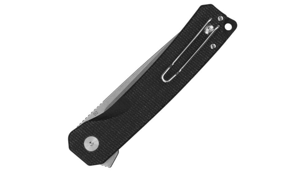 QSP Knife Osprey XL Button Lock Black