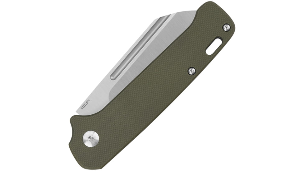 QSP Knife Penguin Slip Joint Green G10