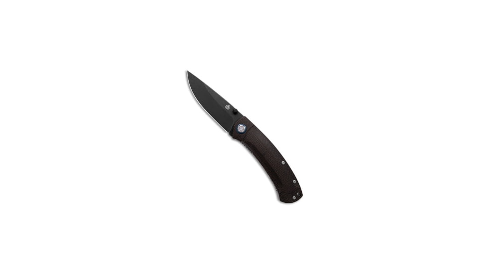 Qsp QSP Copperhead Liner Lock Knife Brown Micarta 3.5" Black QS109-C2, Brown, Sandvik 14C28N, adult, BHQ-183232