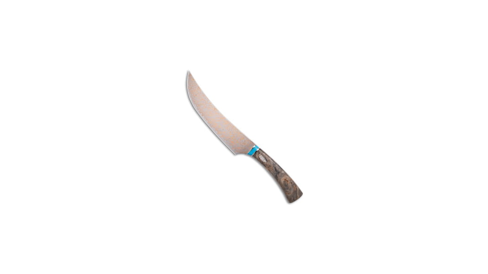 Qsp QSP Noble Series 7.75" Butcher Kitchen Knives Wood Copper Damascus, Blue/Gray, Damascus, adult, BHQ-189746