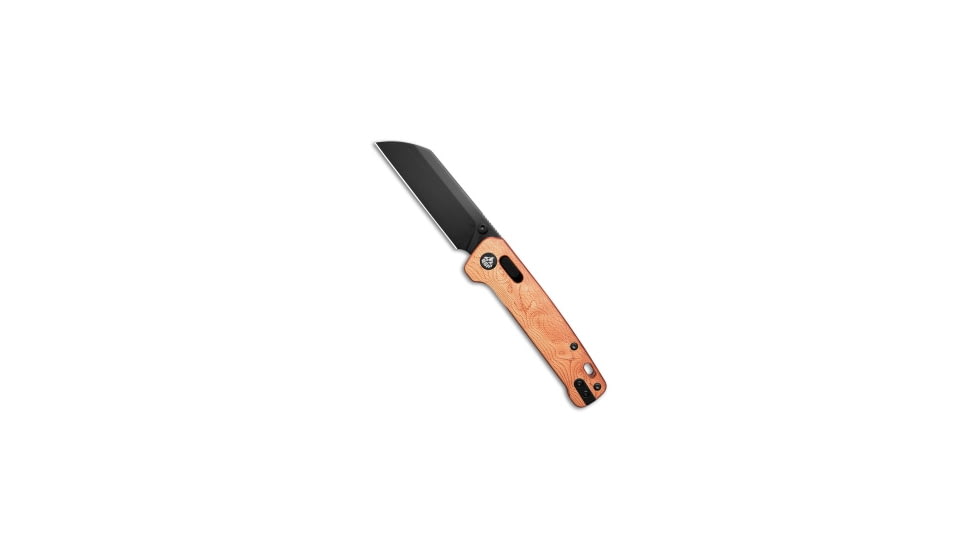 Qsp QSP Penguin Glyde Lock Knife G-10 Copper Foil 3.1&quot; Black QS130GL-F2, Copper, Sandvik 14C28N, adult, BHQ-217672