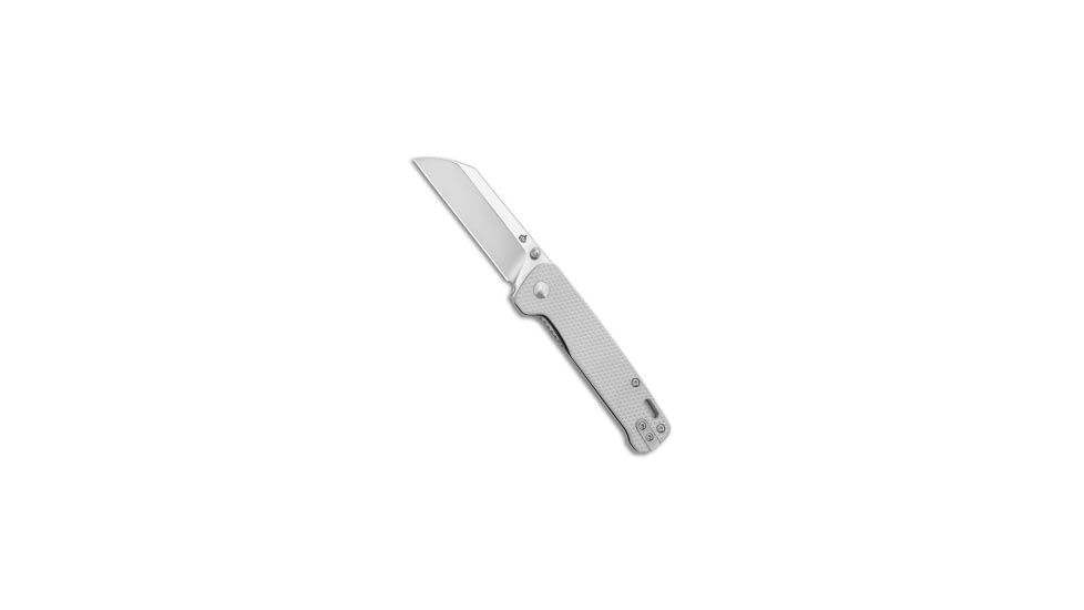 Qsp QSP Penguin Liner Lock Knife Blasted Diamond Aluminum 3" Satin S90V, Silver, CPM S90V, adult, BHQ-202083