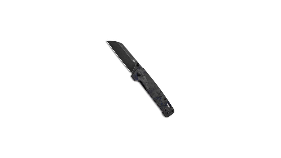 Qsp QSP Penguin Liner Lock Knife Shredded G-10 Blue 3.1" Black SW, Black/Blue, D2, adult, BHQ-138602