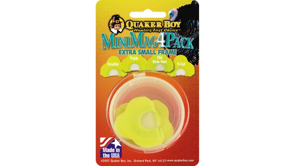 Quaker Boy Mini Mag 4-Pack Game Calls 11304