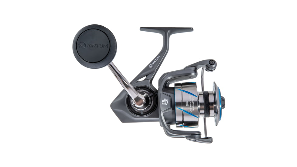 Quantum Benchmark Spinning Reel and Rod Combo, 7ft, 1-PC, Medium, Fast Rod, Graphite Composite Blank, SZ 4000 Reel, 5+1 Bearings, 6.2-1 Ratio, Silver/Blue, BK4000701M1017.P2