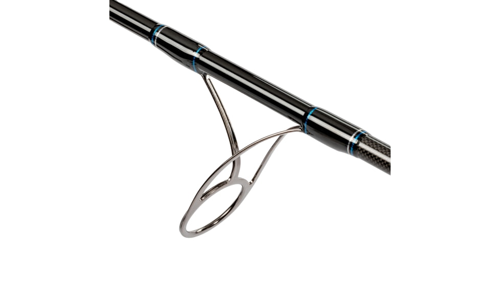 Quantum Benchmark Spinning Reel and Rod Combo, 10ft, 2-PC, Heavy, Moderate-Fast Rod, Graphite Composite Blank, SZ 8000 Reel, 5+1 Bearings, 4.7-1 Ratio, Silver/Blue, BK8000102H2040.P2