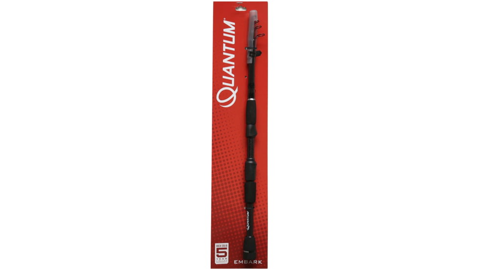 Quantum Embark Spinning Rod, 6ft 6in, Medium, Moderate, Telescopic, EMBTELS665M.FB3
