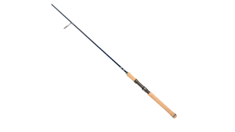 Quantum Myth Spinning Rod, 7ft, 1-PC, Light, Moderate-Fast Rod, HXS30 Graphite Blank, Seaguide Line Guides, Fuji DPS Reel Seat, Cork Handle, Gray/Blue, MTS701L612MF.R2
