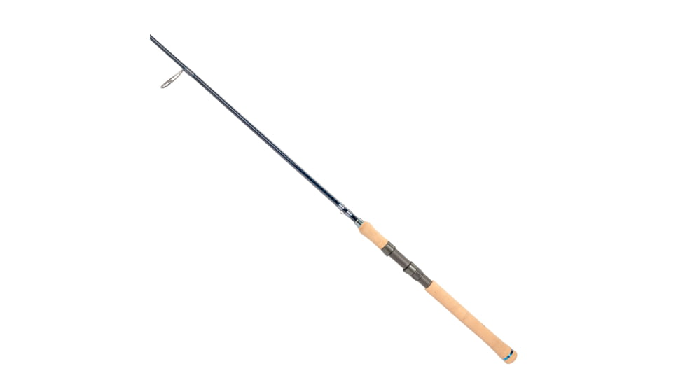 Quantum Myth Spinning Rod, 7ft, 1-PC, Medium-Light, Fast Rod, HXS30 Graphite Blank, Seaguide Line Guides, Fuji DPS Reel Seat, Cork Handle, Gray/Blue, MTS701ML815F.R2