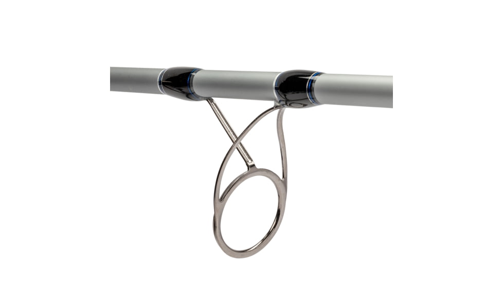 Quantum Strive Spinning Reel and Rod Combo, 10ft, 2-PC, Heavy, Moderate-Fast Rod, Graphite Composite Blank, SZ 8000 Reel, 4+1 Bearings, 4.7-1 Ratio, Silver/Blue, SV8000102H2040.P2