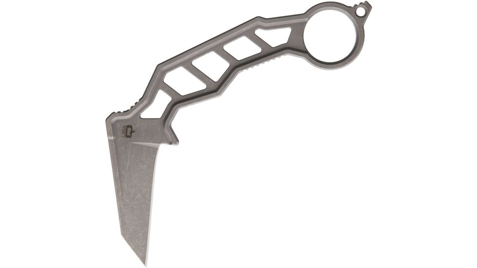 Quartermaster Walter White Fixed Karambit Fixed Blade Knife, 2.25in, 154CM Steel, Standard Edge, Stonewash QTRALF5