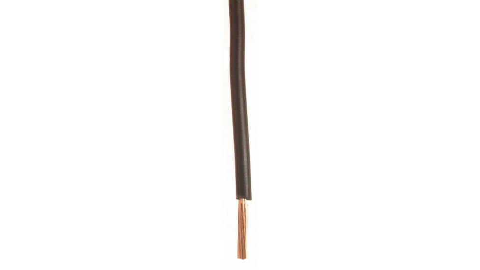 Quick Cable Plastic Primary Wire Single Conductor - 14 Gauge, 100ft, Brown, 230401-100