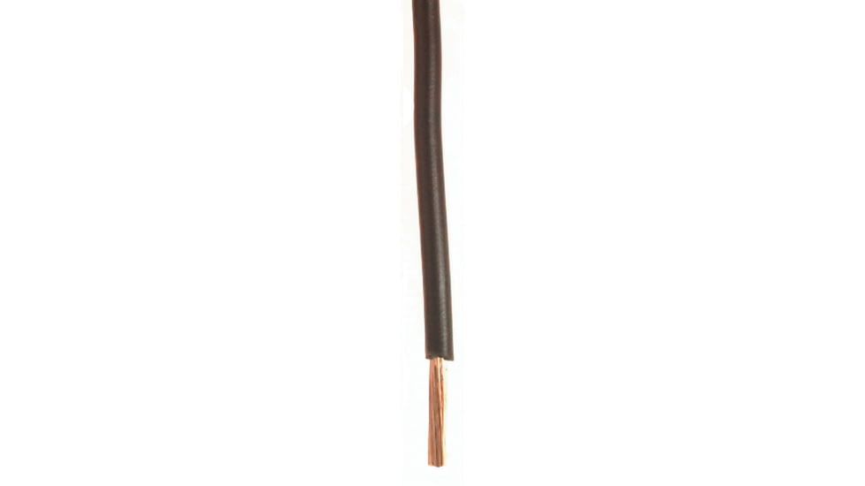 Quick Cable Plastic Primary Wire Single Conductor - 16 Gauge, 100ft, Brown, 230301-100