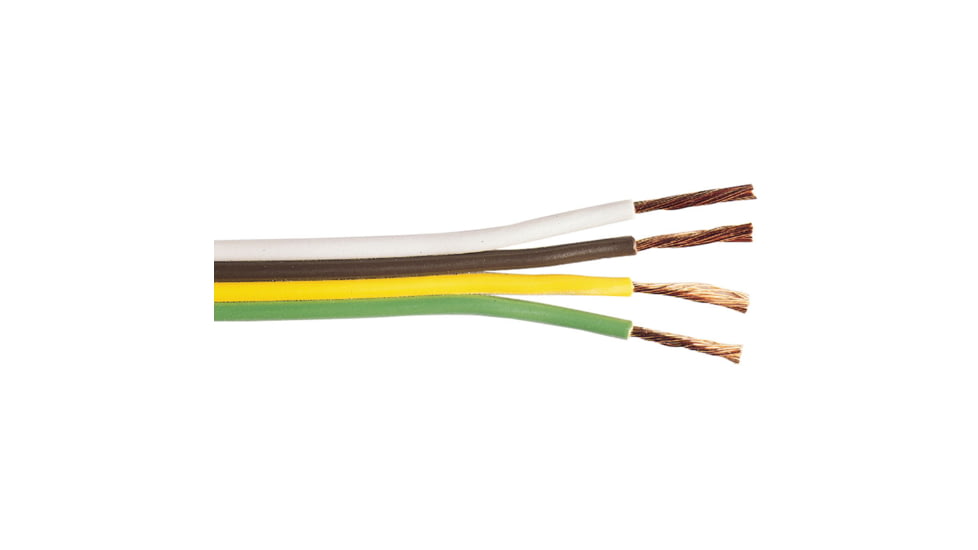 Quick Cable Ribbon Wire - 14 Gauge 4 Wire, 100ft, 232202-100