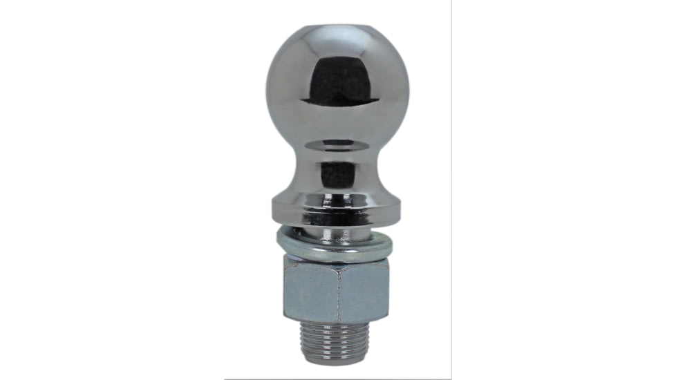 Quick Products 2in Chrome Hitch Ball 1in Diameter x 2in Long Shank 6 000lb., QP-HB3010B