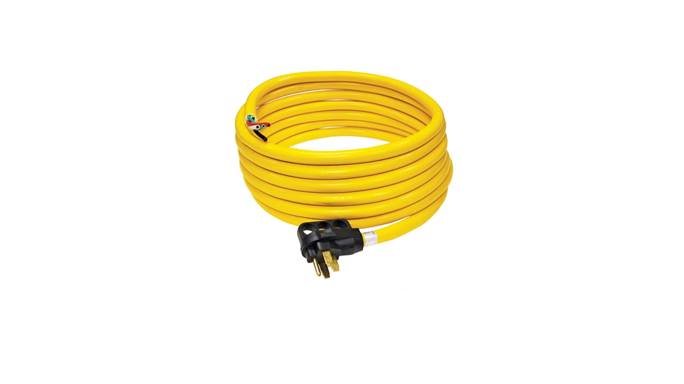 Quick Products 50 Amp RV Cord Grip Handle Plug And 5 Loose End 30, QP-50-30H