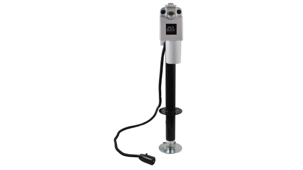 Quick Products Electric Tongue Jack With 7-Way Plug, White, JQ-3500W-7P
