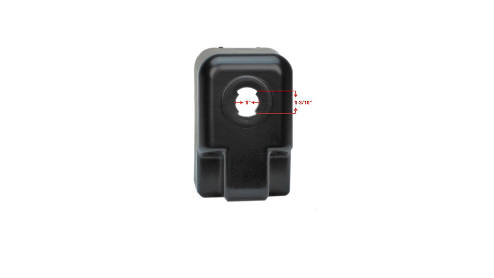 Quick Products Replacement Plastic Cover For Electric Tongue Jack, Black, JQ-RHB