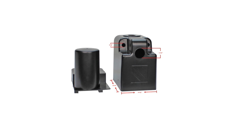 Quick Products Replacement Plastic Cover For Electric Tongue Jack, Black, JQ-RHB