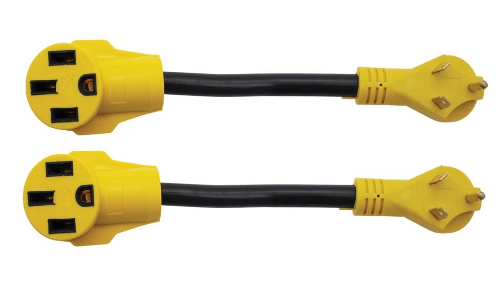 Quick Products RV Adapter Cord 30A Male To 50A Female 12, Pack of 2, QP-30M50F012-2PK