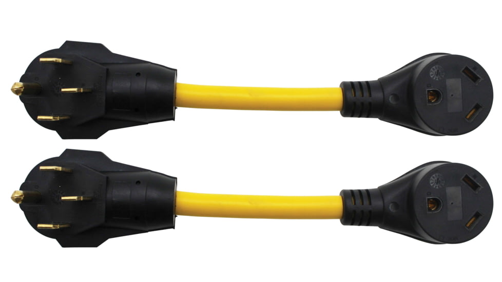 Quick Products RV Adapter Cord 50A Male To 30A Female 12, Pack of 2, QP-50M30F012-2PK