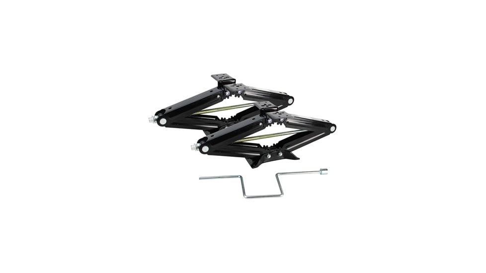 Quick Products RV Stabilizing And Leveling Scissor Jack 5 000 Lbs. Max 24, Set Of 2, QP-RVJ-S24